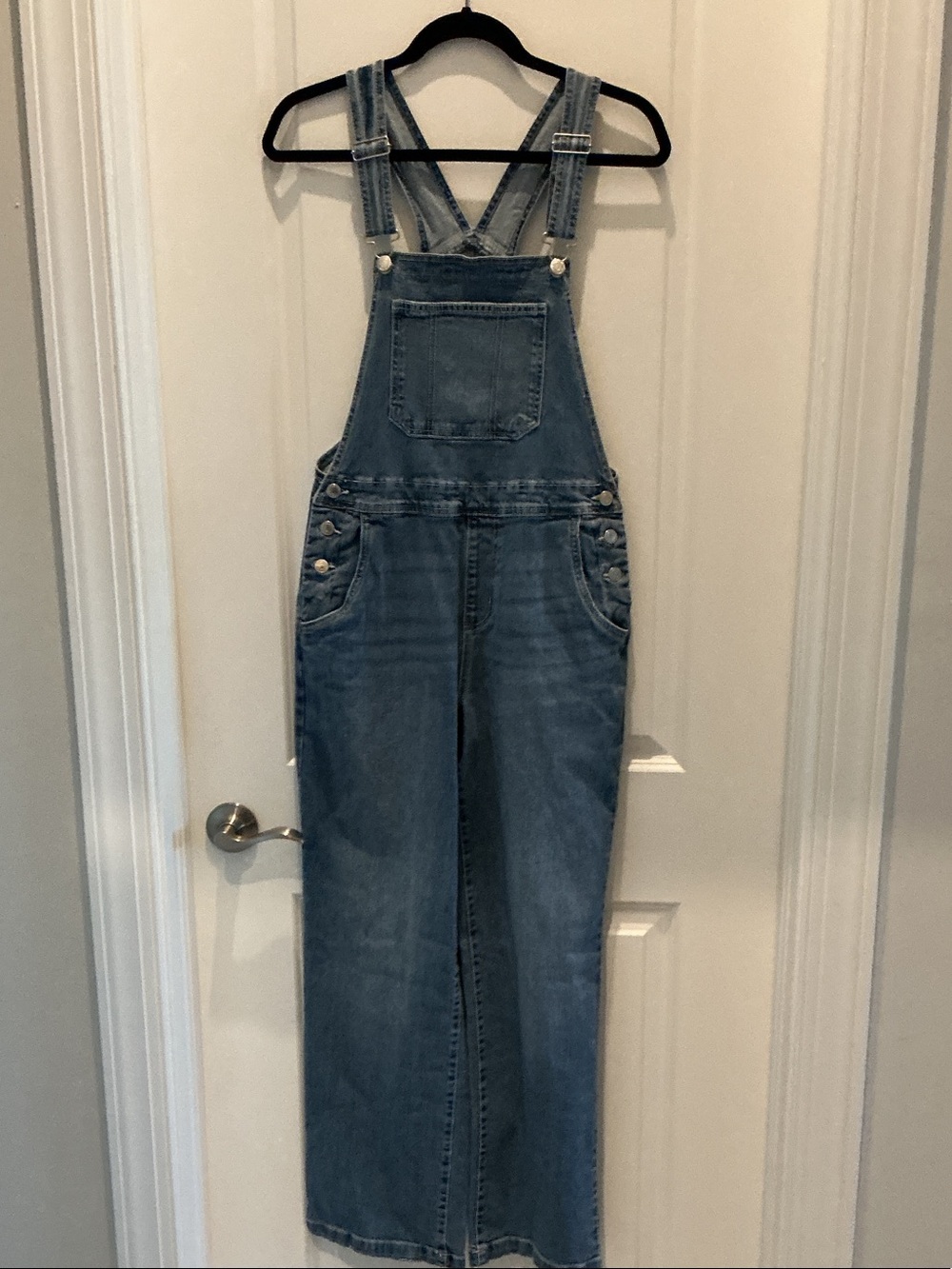 No Boundaries Light Blue Denim Overalls